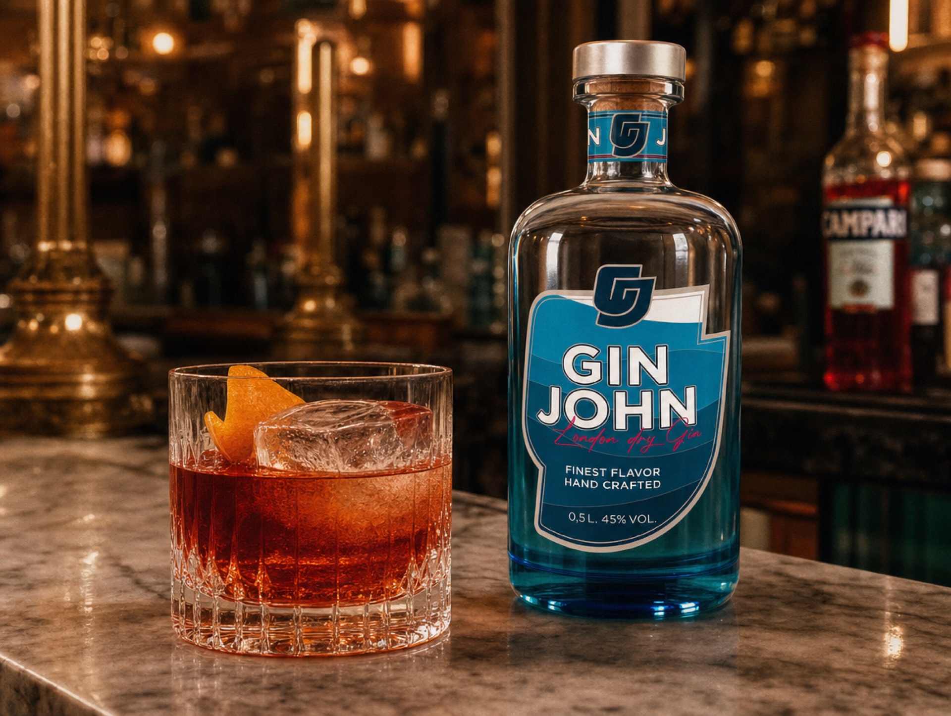 Negroni mit Gin John
