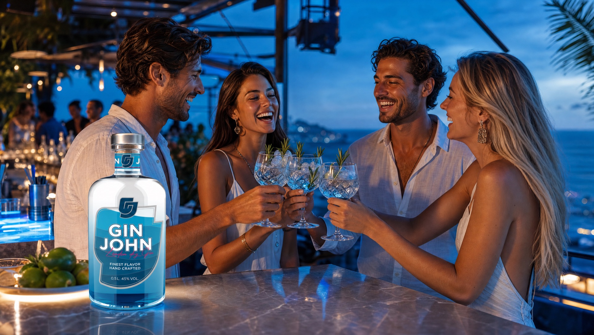 Adventure-Nightlife mit Gin John an der Bar bei Blue Hour
